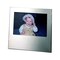 Contemporary Home Living 4" X 6" Metallic Gray Rectangular Nickel-Plated Silhouette Photo Frame